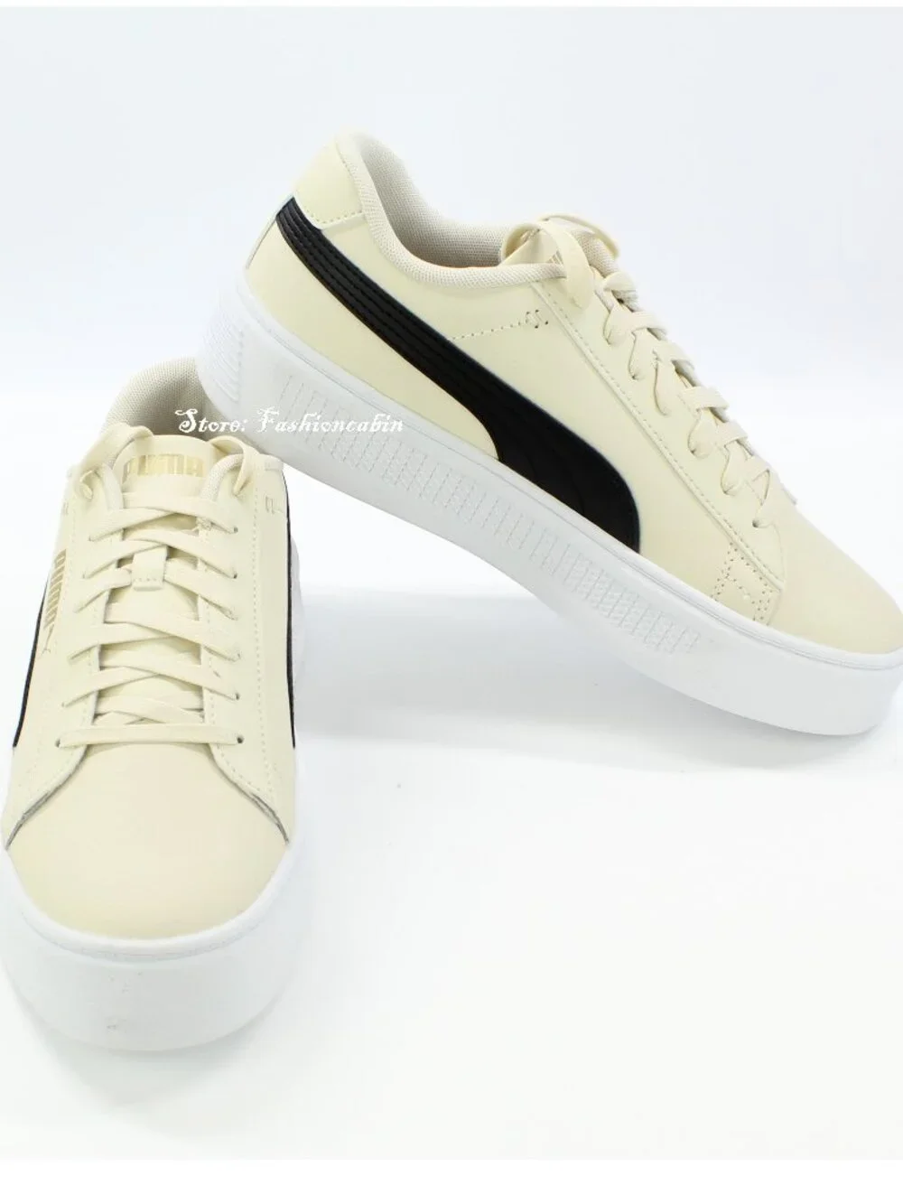 New Puma Smash V3 Platform Sneaker Women's 10 -Comfy for Daily & Streetwear